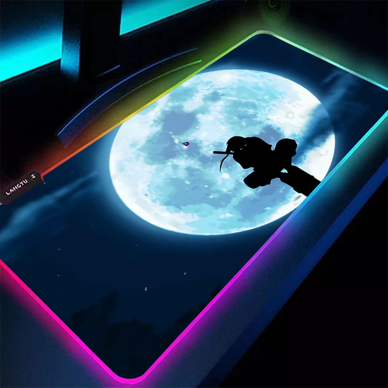 Esports Gaming Keyboard - RGB Large Mouse Pad 90x40cm Naruto