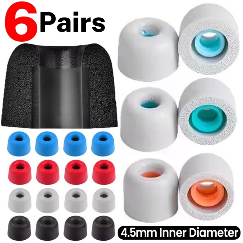 Sound Dampening Foam - 6/1Pairs Soft Memory Foam Earbuds Ear