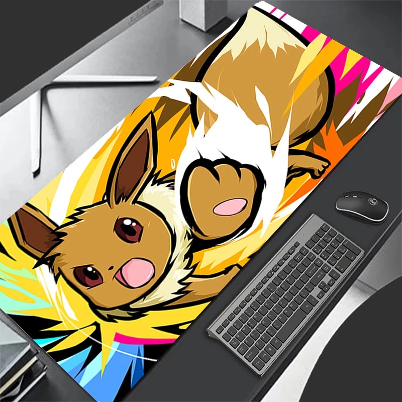 Esports Gaming Pad - P-Pokemon Eevee Anime Gaming Mouse Pad,