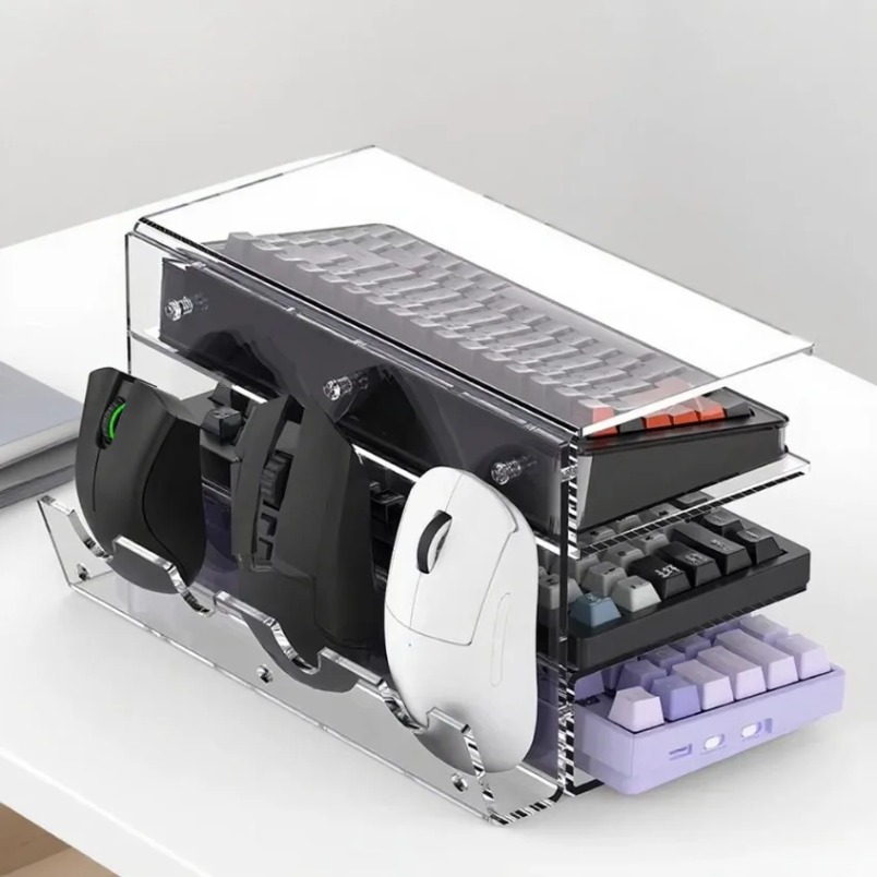Esports Gaming Keyboard - Keyboard Stand 3 Tier Acrylic Storage