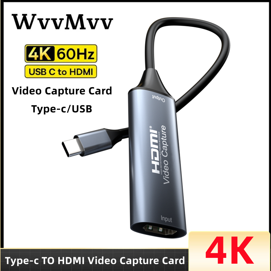 Capture Card 4K Hdmi - USB Type C to HDMI-compatible Cable