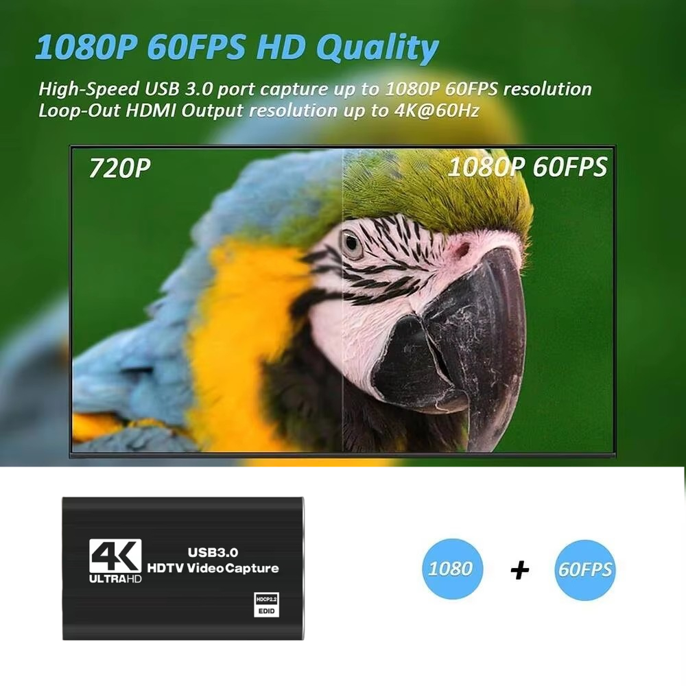 4K HDMI-Compatible to USB 3.0  - đánh giá và giá Capture Card 4K Hdmi