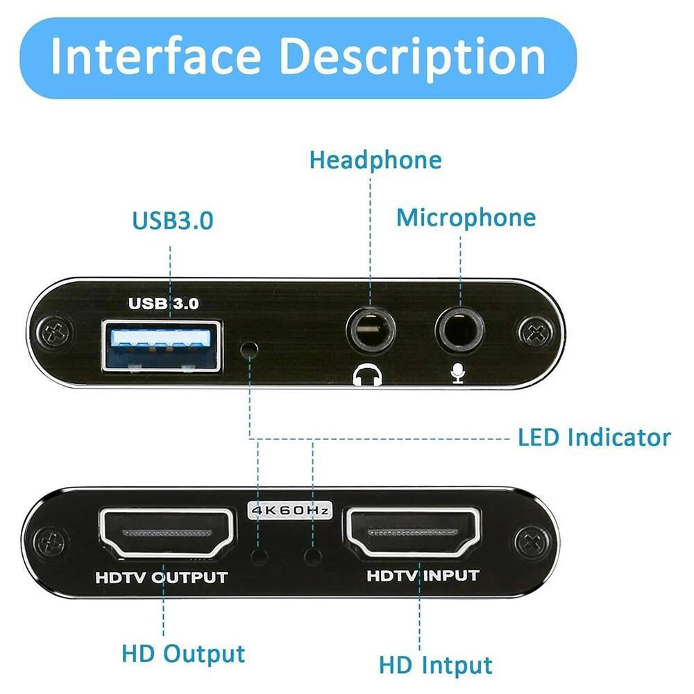 4K HDMI-Compatible to USB 3.0  - đánh giá và giá Capture Card 4K Hdmi