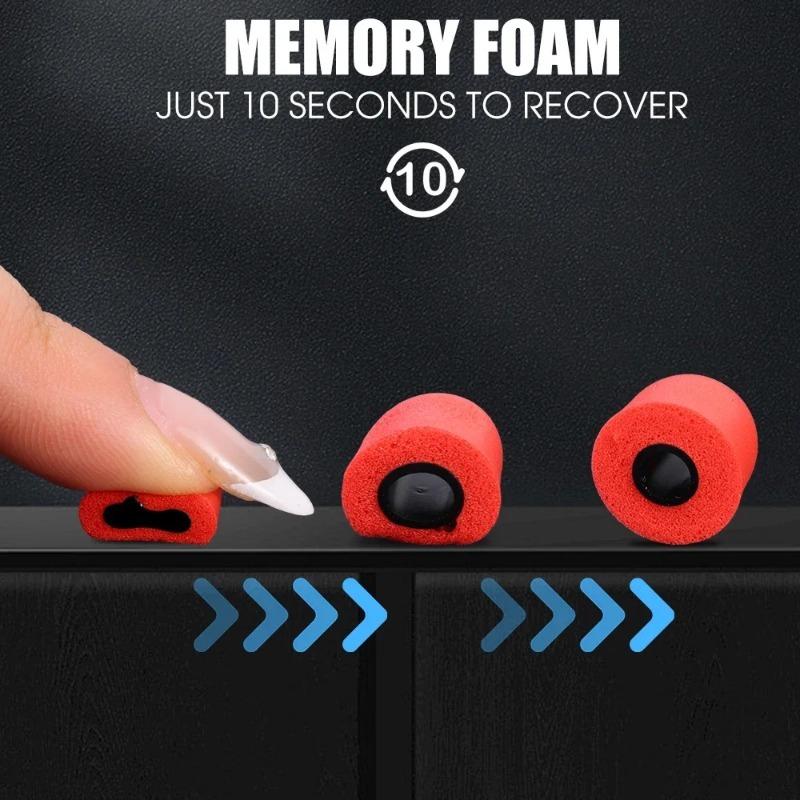 1-6Pair Soft Memory Foam Earbu - đánh giá và giá Sound Dampening Foam