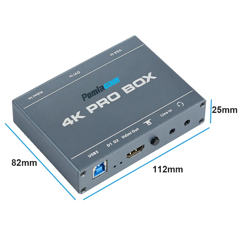 4K PRO BOX DVI HDMI VGA To USB - đánh giá và giá Capture Card 4K Hdmi