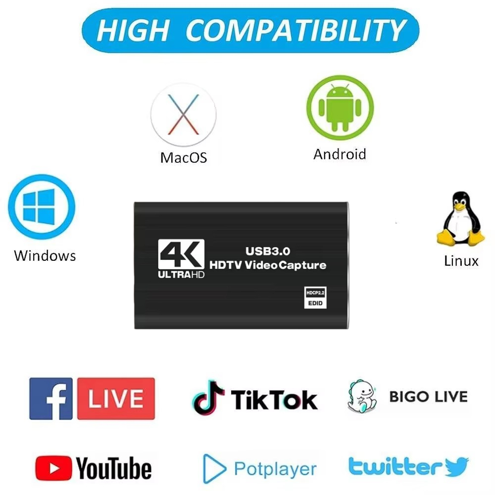 Roreta 4K USB 3.0 Video Captur - đánh giá và giá Capture Card 4K Hdmi