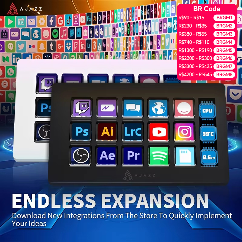 AJAZZ AKP153E/AKP03E Multifunc - đánh giá và giá Elgato Stream Deck