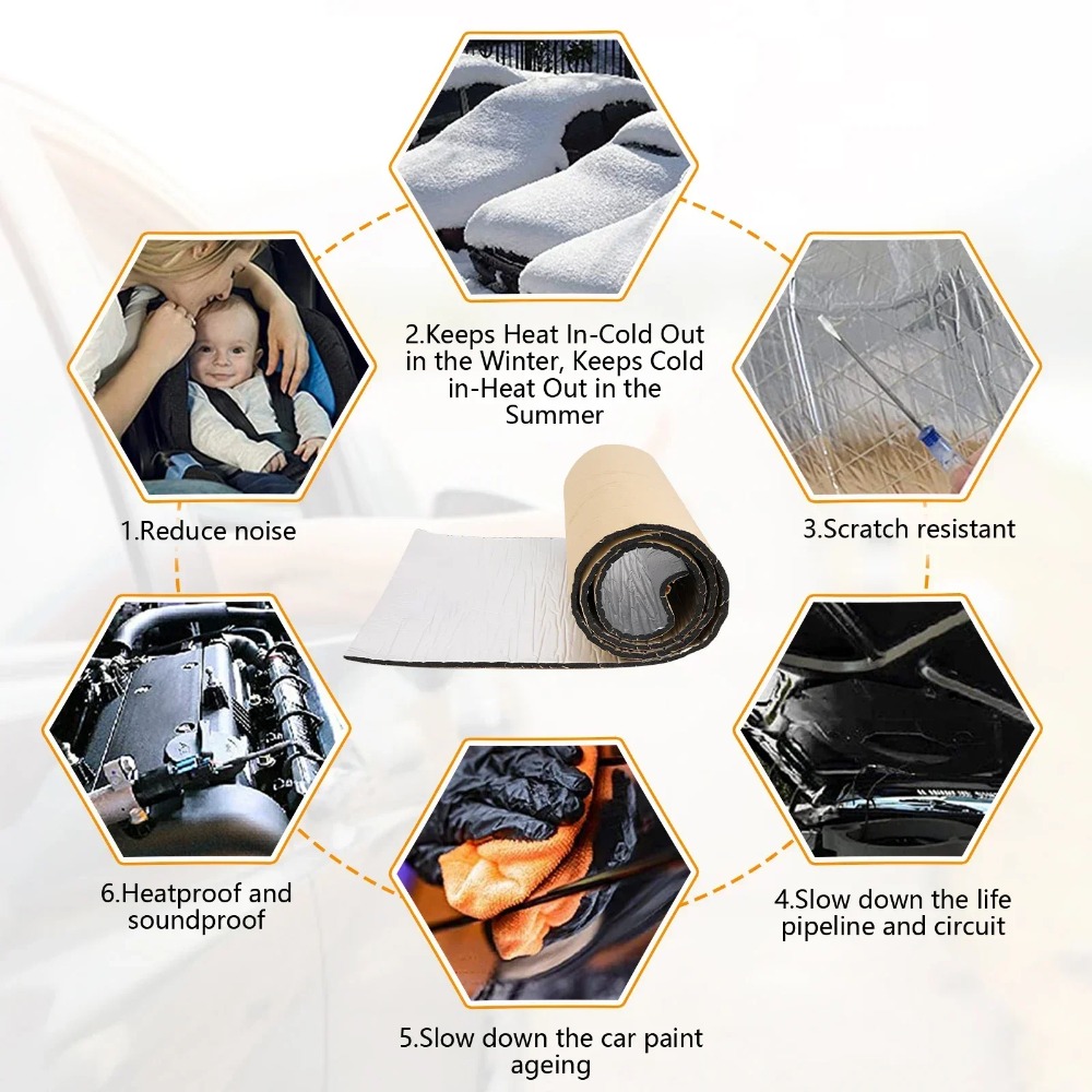 5/10MM Sound Deadener Heat Ins - đánh giá và giá Sound Dampening Foam