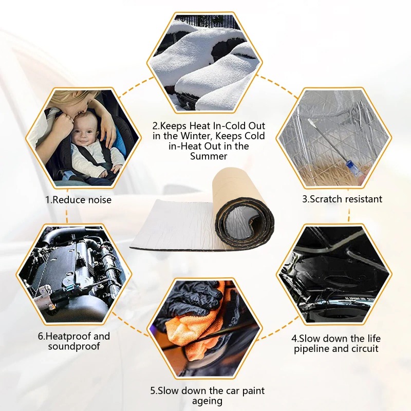 200x50cm 5/10mm Car Sound Mat  - đánh giá và giá Sound Dampening Foam