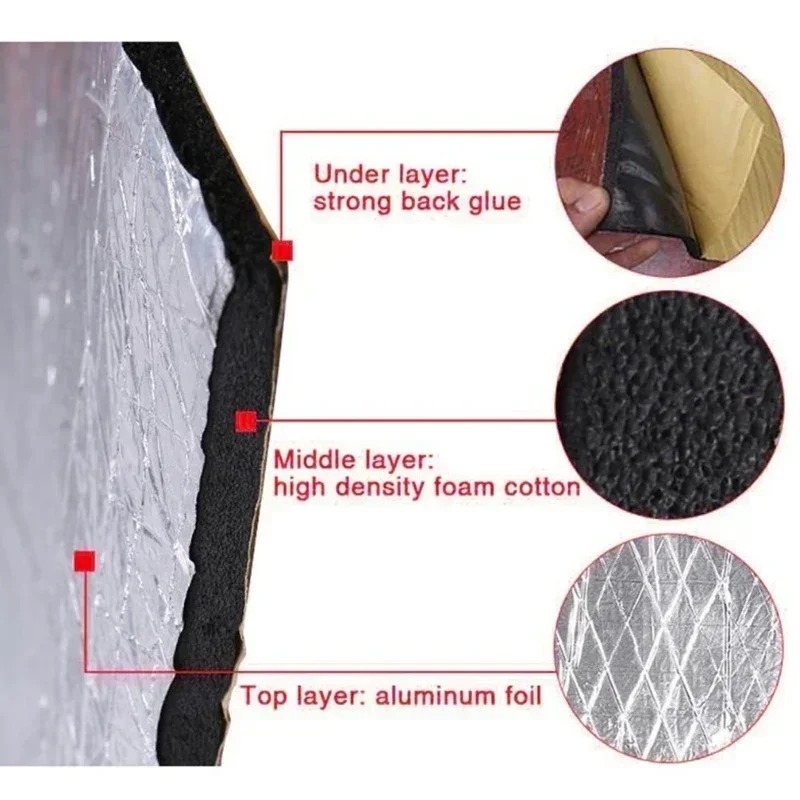 200x50cm 5/10mm Car Sound Mat  - đánh giá và giá Sound Dampening Foam