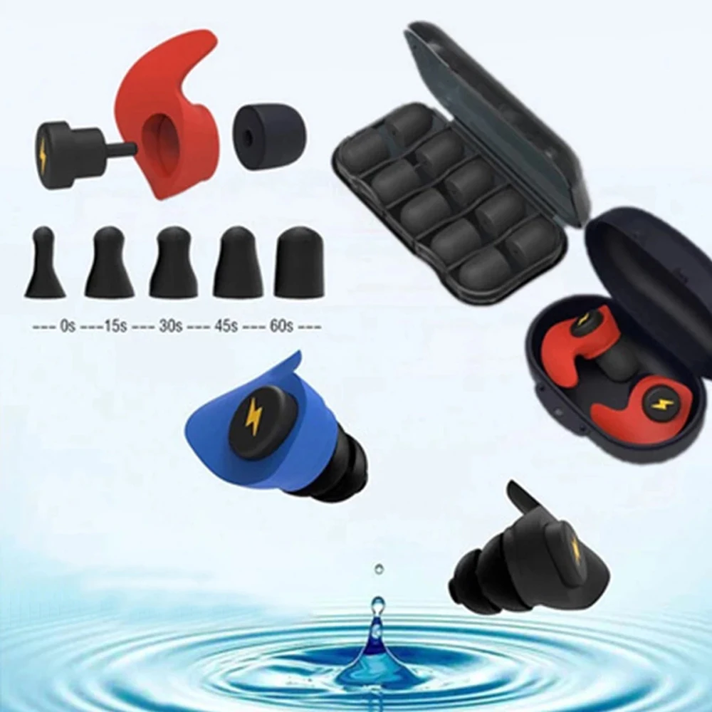 Sleep Silicone Ear Plugs Black - đánh giá và giá Sound Dampening Foam