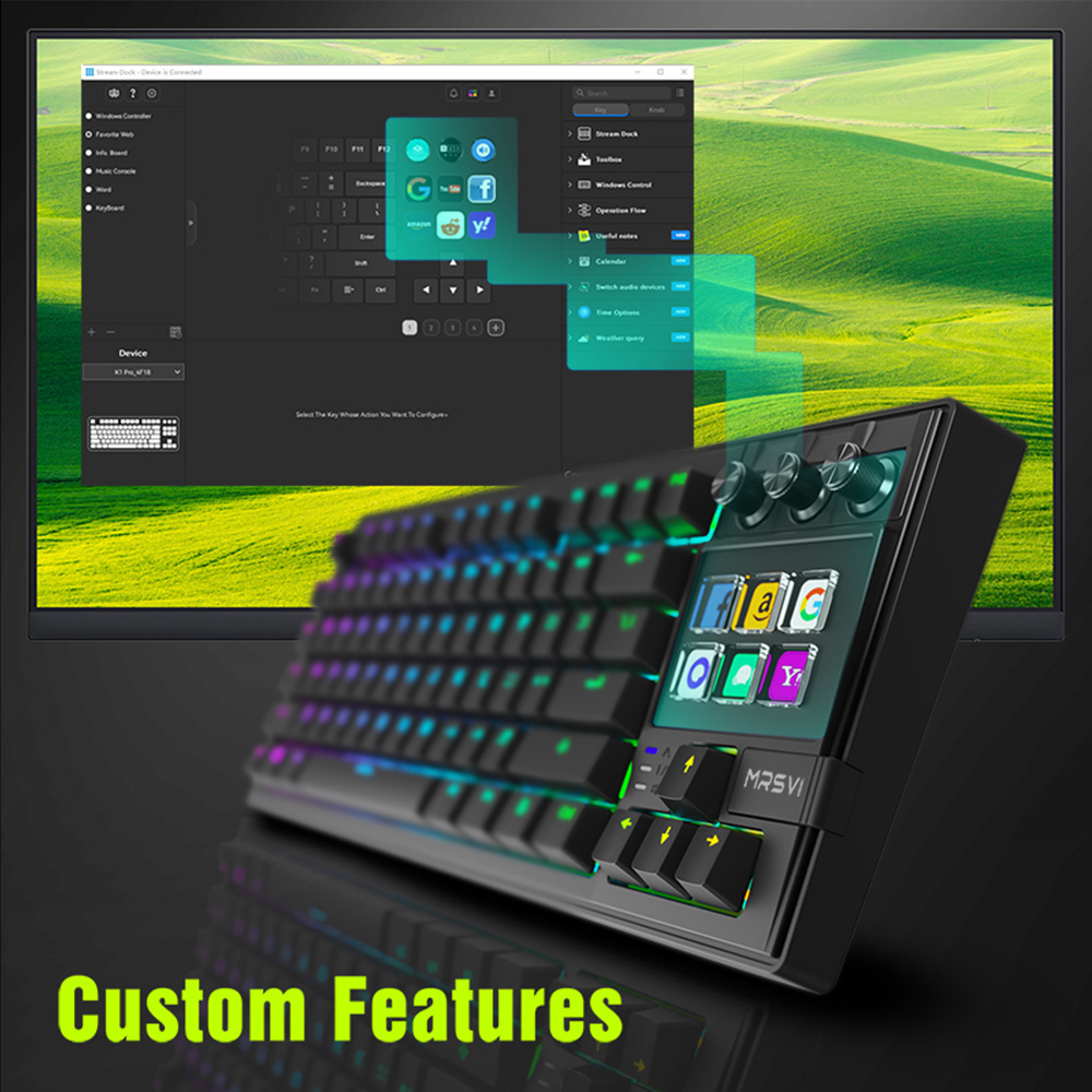 MRSVI K1 PRO Visual LCD AI Key - đánh giá và giá Elgato Stream Deck
