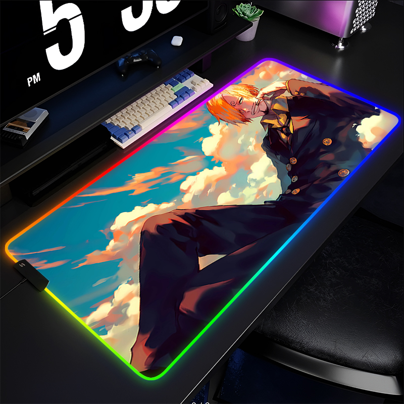 RGB Anime Mouse pad one piece  - đánh giá và giá Esports Gaming Keyboard