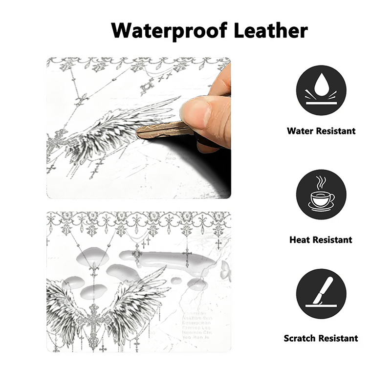 Leather Mousepad Black White A - đánh giá và giá Esports Gaming Keyboard